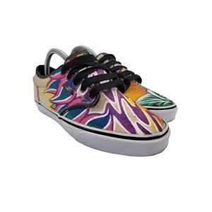 Vans Atwood Custom Multi-Color Rasta Skateboard Sneakers Men Sz 6.5/Women's Sz 8